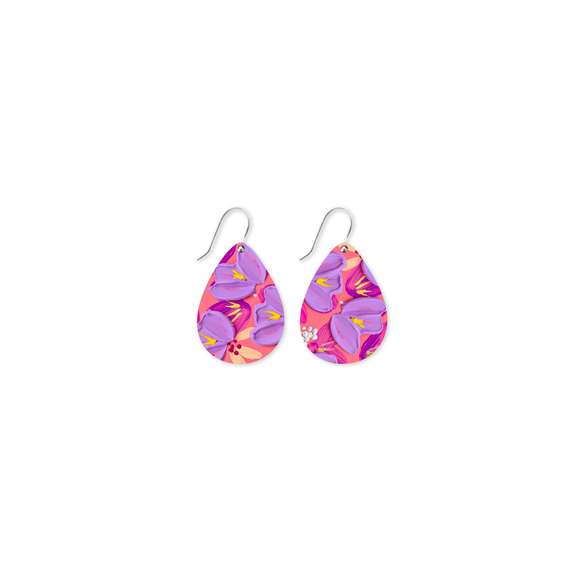 ALEX MASON SORBET BLOOMS ICONIC TEAR DROP EARRING
