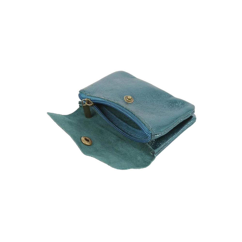 MAISON FANLI - COIN PURSE | METALLIC EMERALD