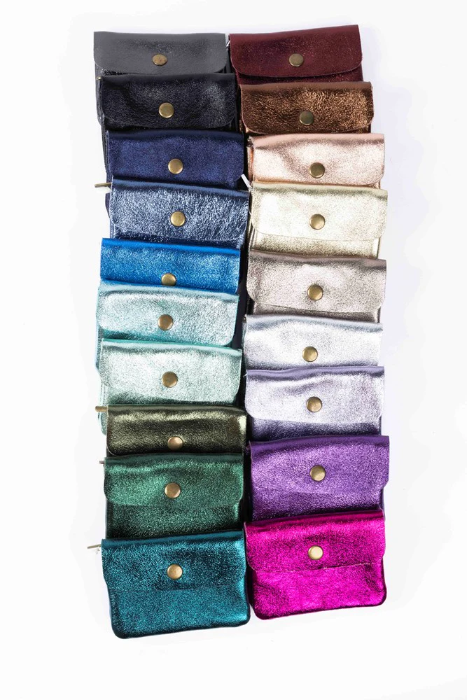 MAISON FANLI - COIN PURSE | METALLIC FUCHSIA