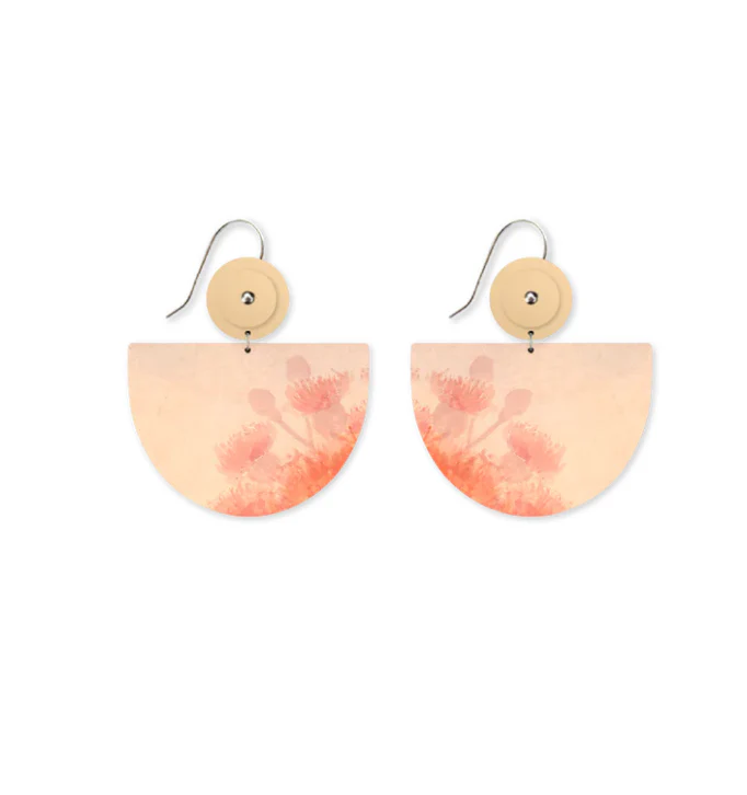 ELLIS ROWAN MISTY LARGE BELL CIRCLE DROP EARRINGS