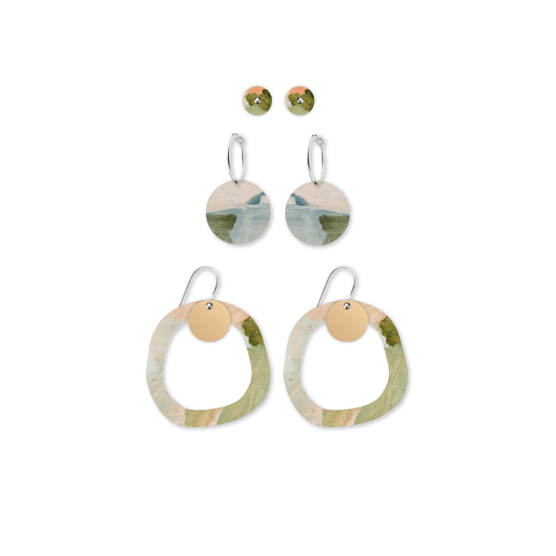 KIASMIN 2 AURA CIRCLE PARTY PACK EARRINGS