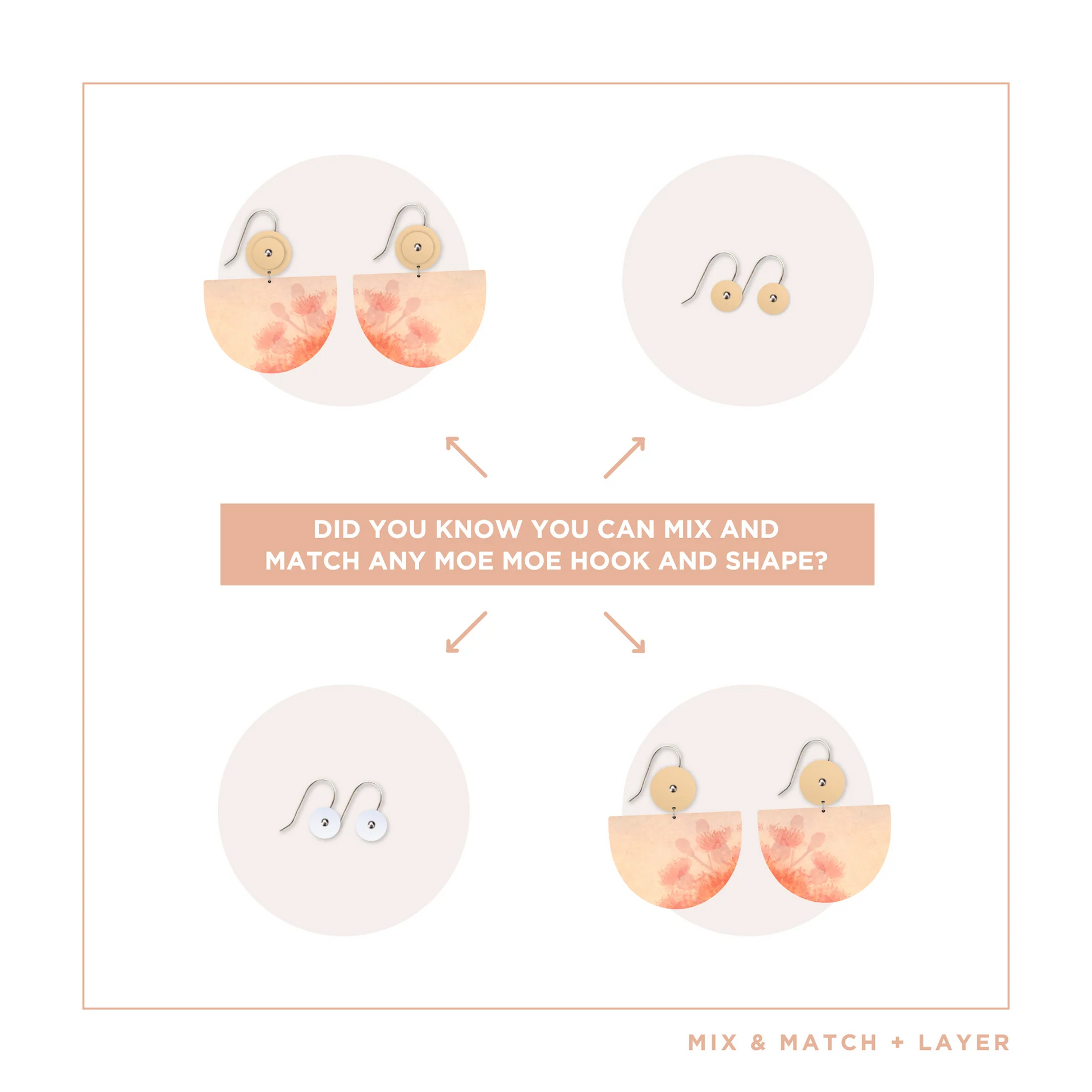ELLIS ROWAN MISTY LARGE BELL CIRCLE DROP EARRINGS