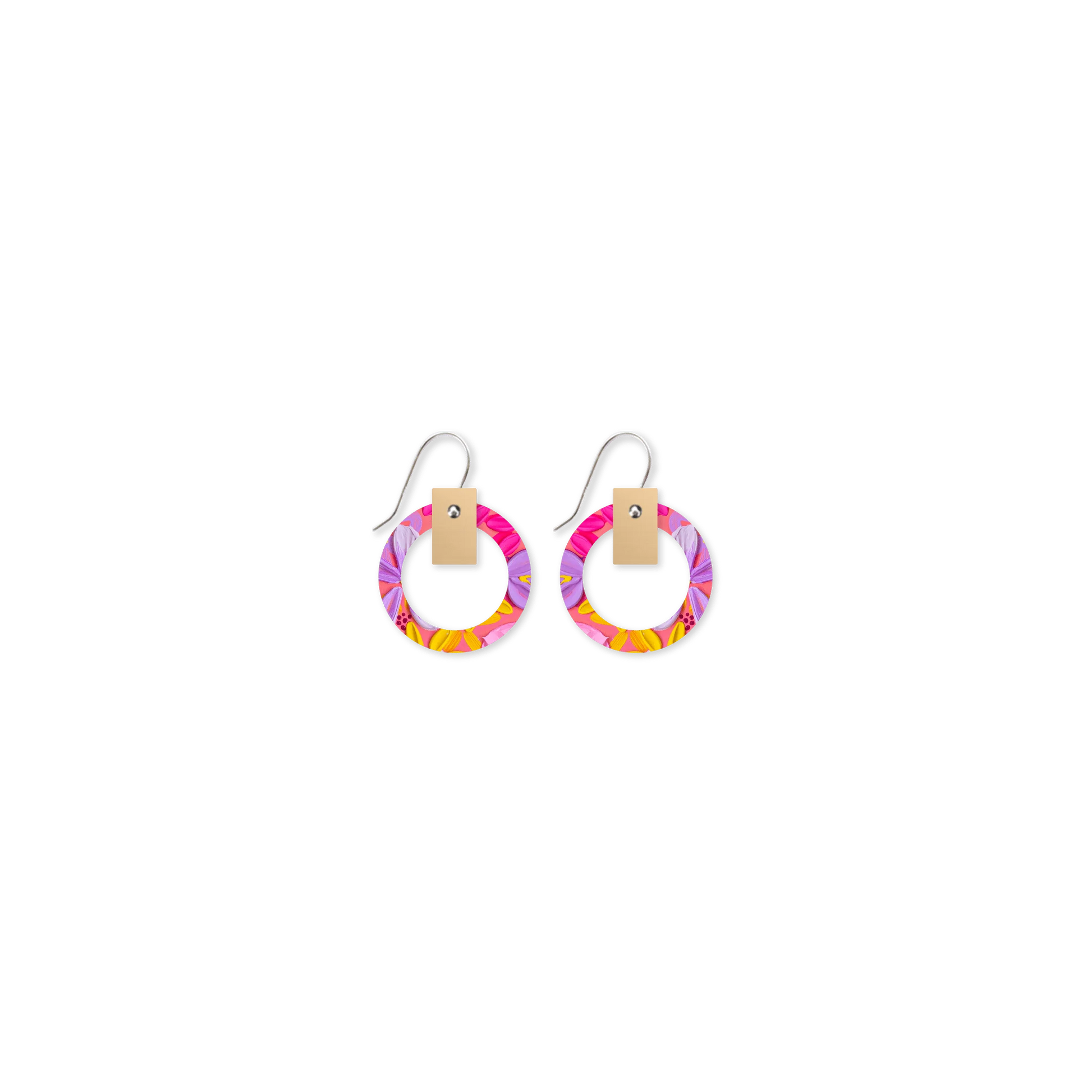 ALEX MASON SORBET BLOOMS SMALL ORBIT DROP EARRING