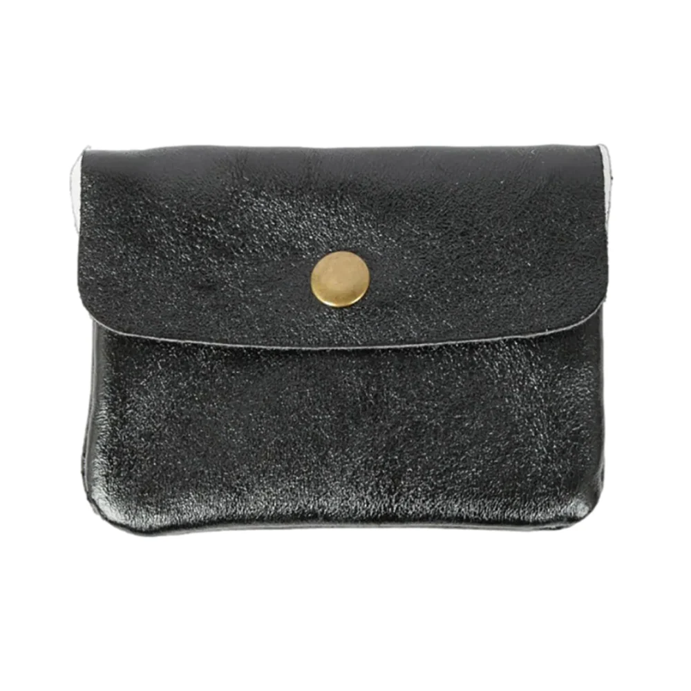 MAISON FANLI - COIN PURSE | METALLIC MIDNIGHT