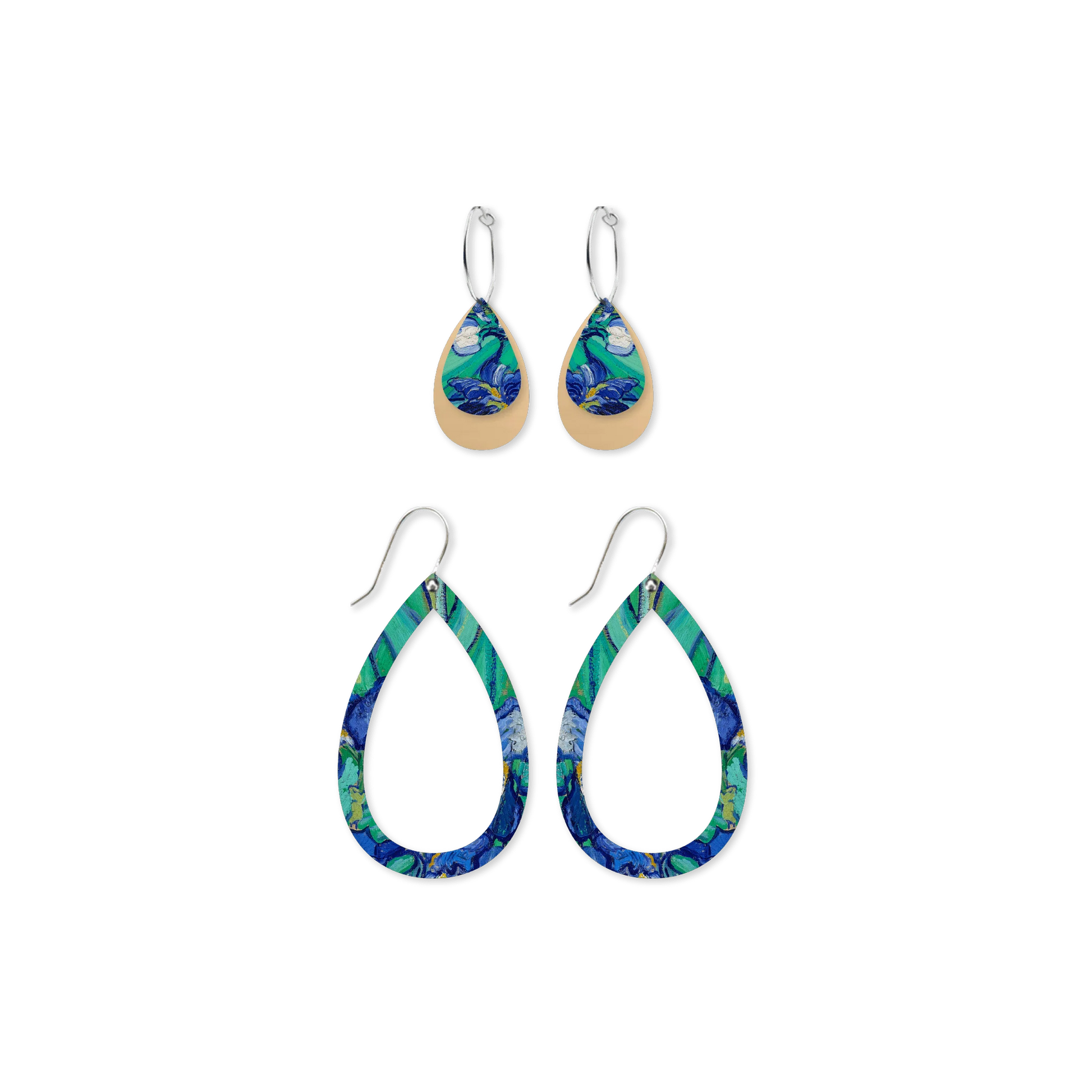 VAN GOGH IRISES TRINITY TEAR PACK EARRINGS