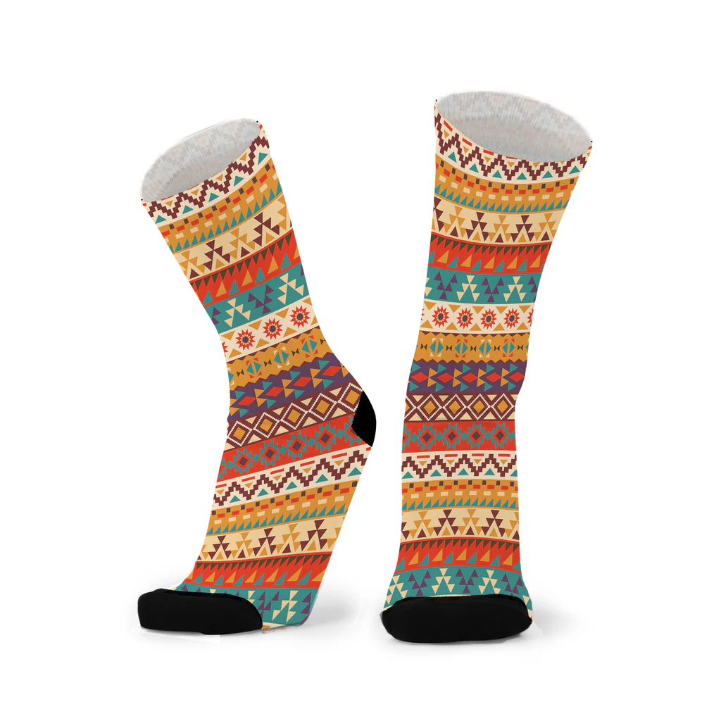 RED FOX SOX - LARGR SIZING | AZTEC