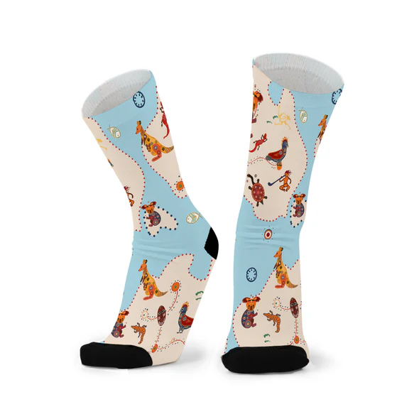 RED FOX SOX - UNISEX SIZING | DOWN UNDER DOODLES