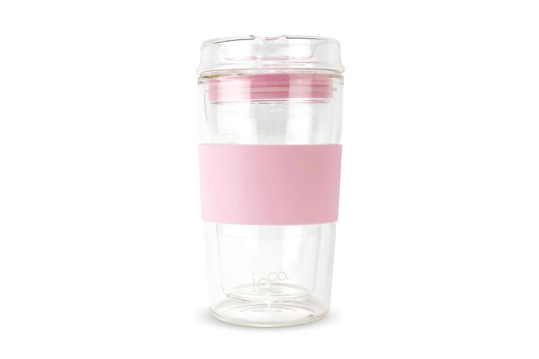 IOco - GLASS TRAVEL CUP 12OZ | MARSHMALLOW