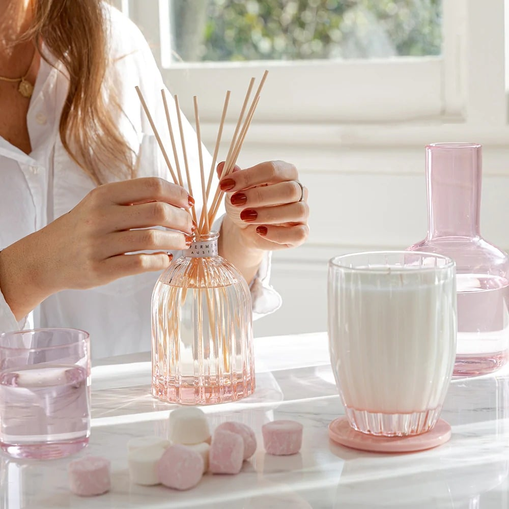 PEPPERMINT GROVE - REED DIFFUSER | PINK ROSE & MARSHMALLOW 350ML