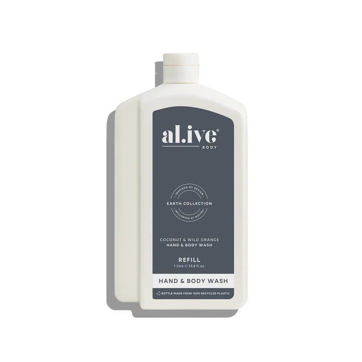 AL.IVE BODY - WASH REFILL | COCONUT & WILD ORANGE 1L