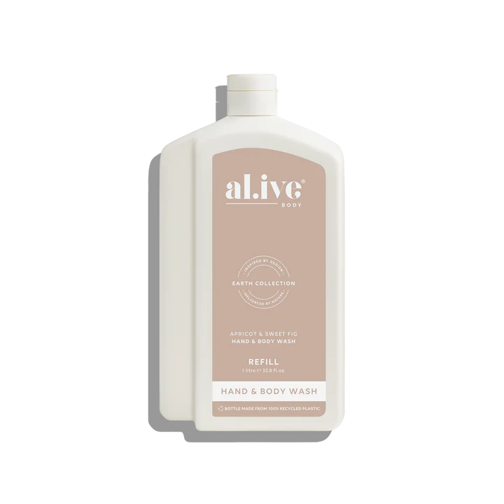 AL.IVE BODY - WASH REFILL | APRICOT & SWEET FIG 1L