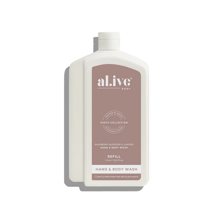 AL.IVE BODY - WASH REFILL | RASPBERRY BLOSSOM & JUNIPER 1L