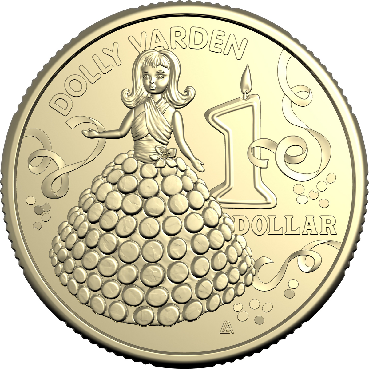 AWW 2025 $1 UNCIRCULATED COIN DOLLY VARDEN