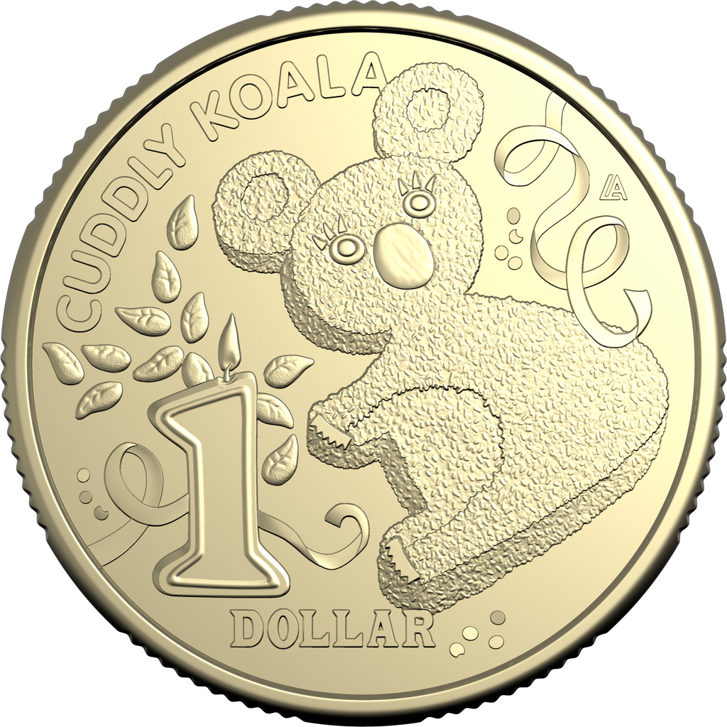 AWW 2025 $1 UNCIRCULATED COIN CUDDLY KOALA