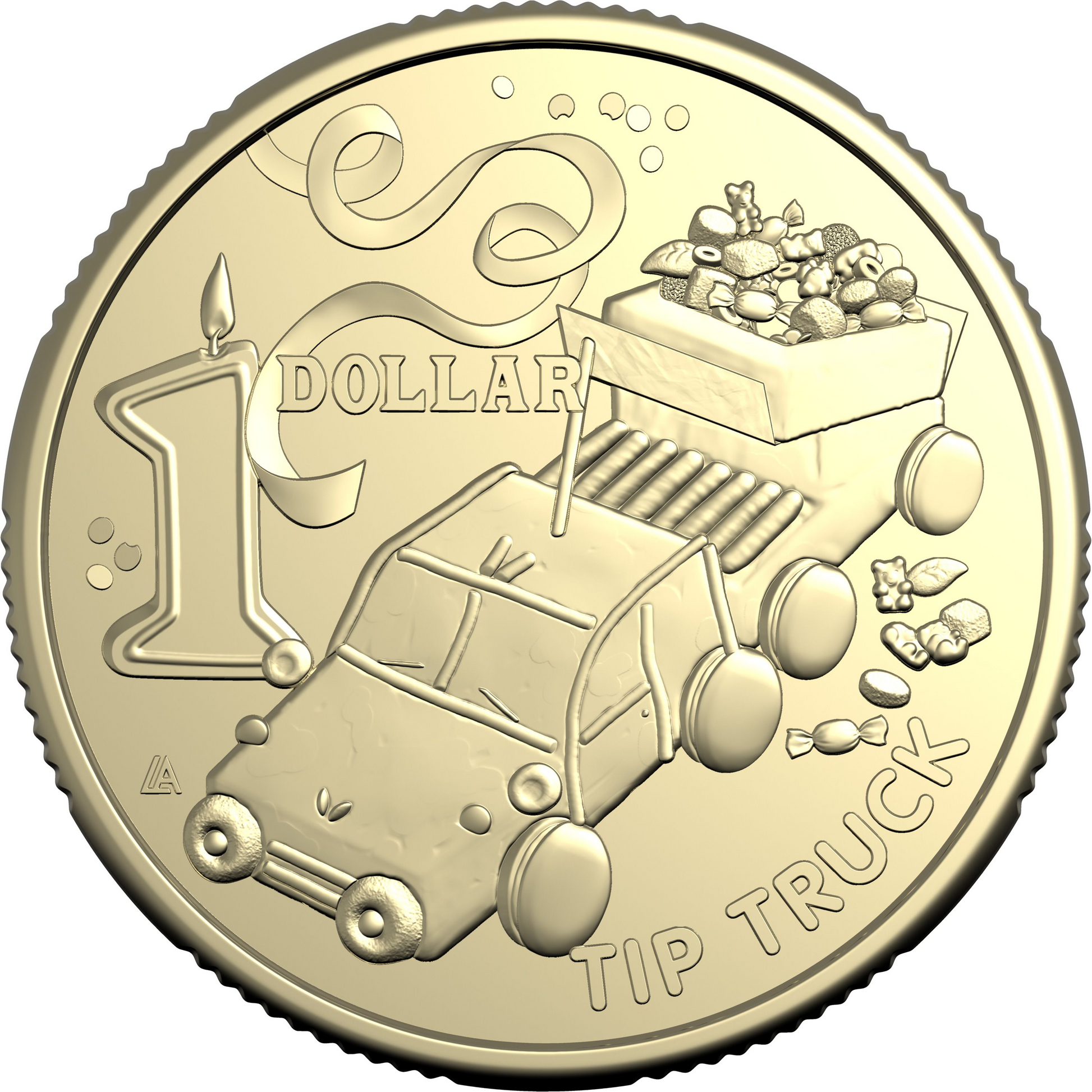 AWW 2025 $1 UNCIRCULATED COIN TIP TRUCK