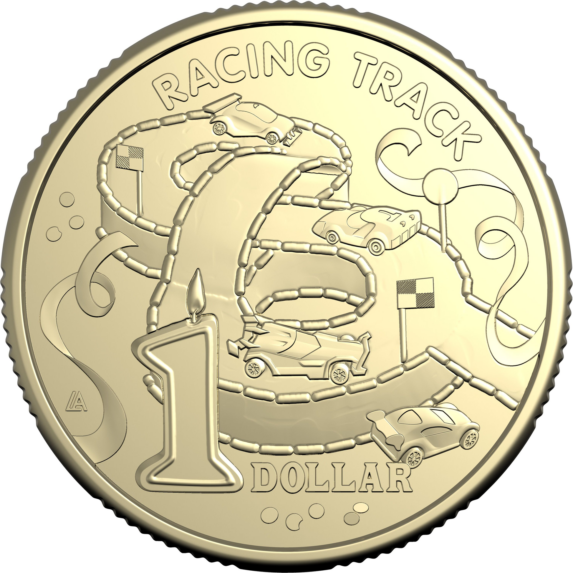 AWW 2025 $1 UNCIRCULATED COIN RACING TRACK