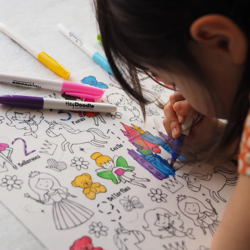 HEY DOODLE - REUSABLE COLOURING SILICONE MAT | SUGAR & SPICE