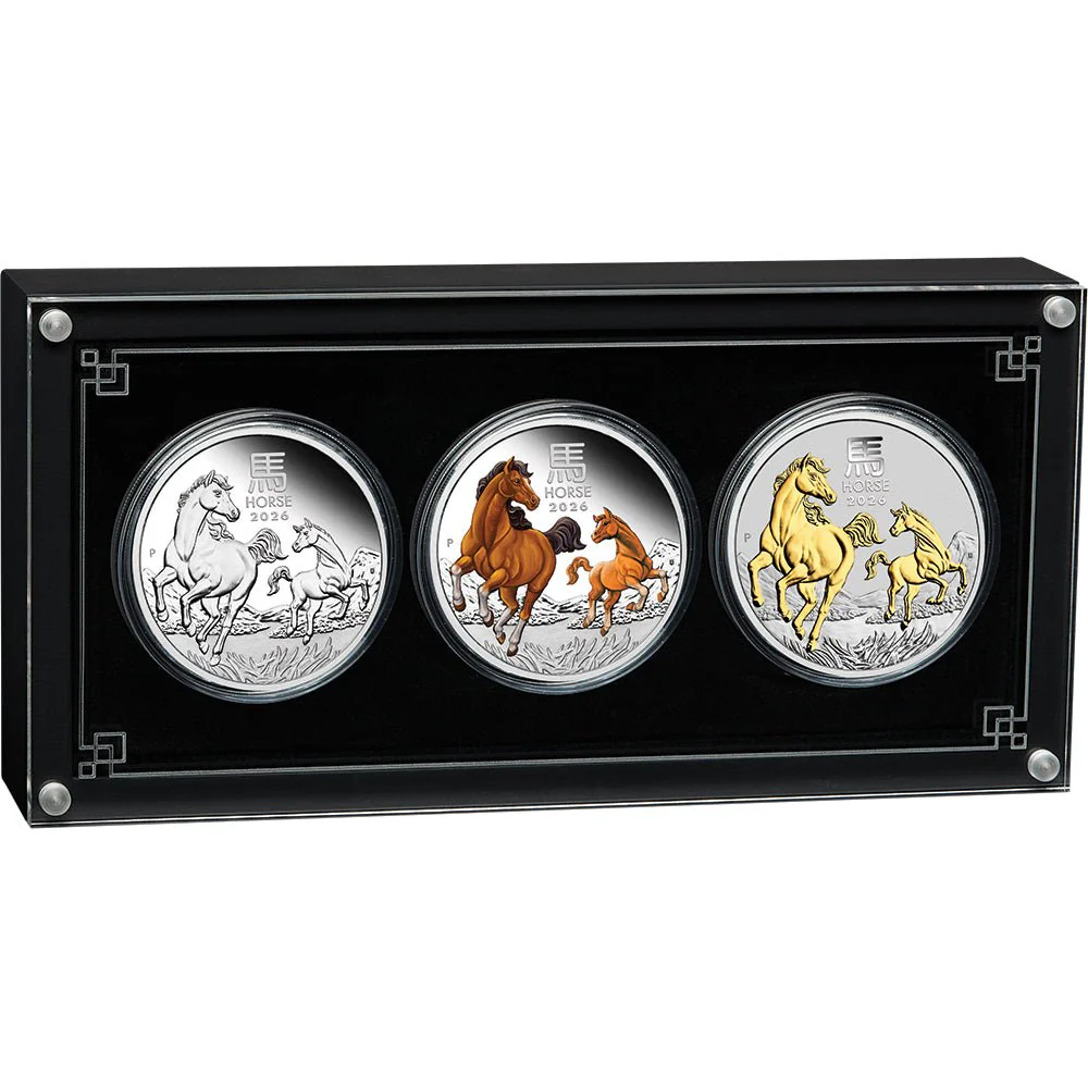 2026 YEAR OF THE HORSE 1OZ SILVER TRIO