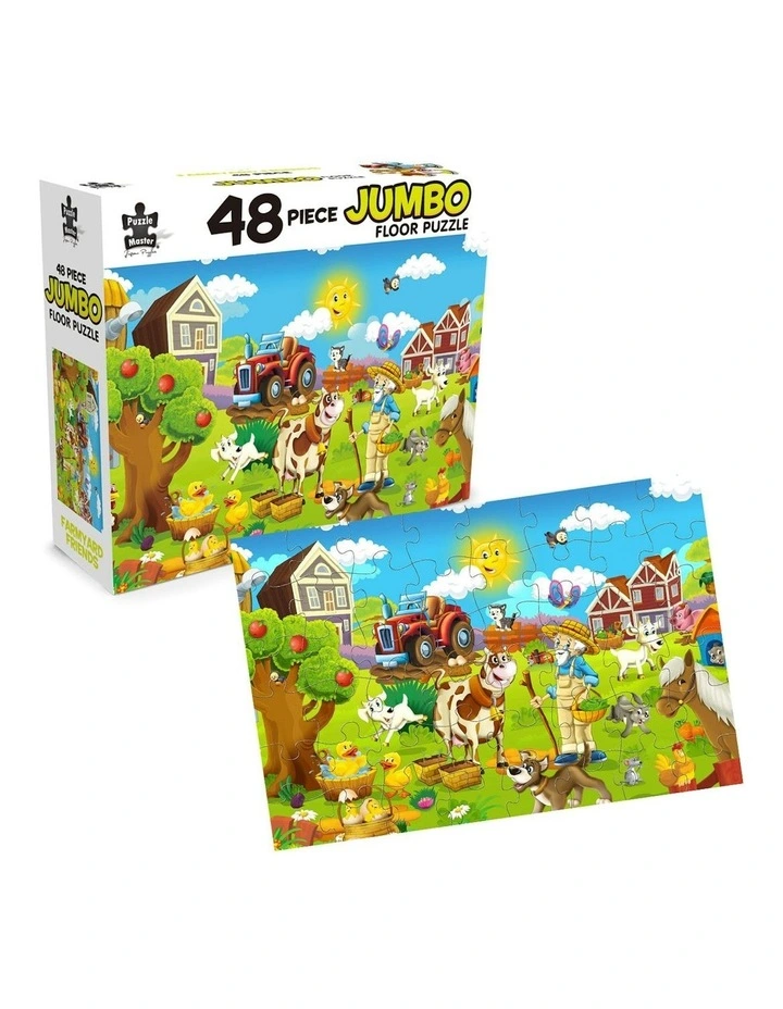 FARMYARD FRIENDS JUMBO FLOOR PUZZLE 48 PCE