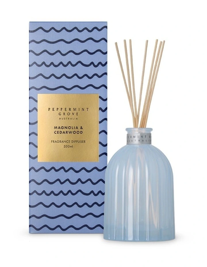 PEPPERMINT GROVE - REED DIFFUSER | MAGNOLIA & CEDARWOOD 350ML