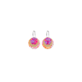 ALEX MASON SORBET BLOOMS THREE CIRCLE HOOP EARRING