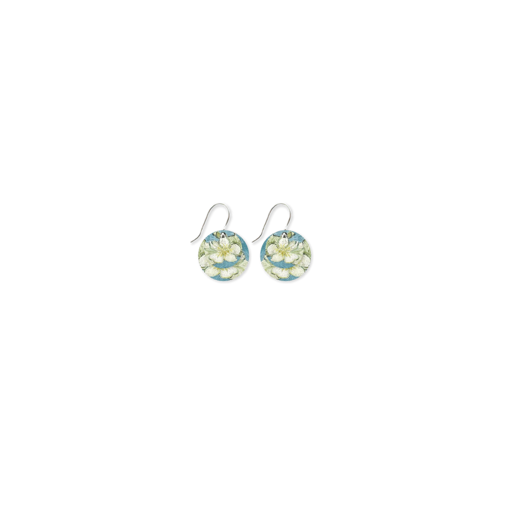 VAN GOGH BLOSSOMS LAYERED CIRCLE DROP EARRINGS