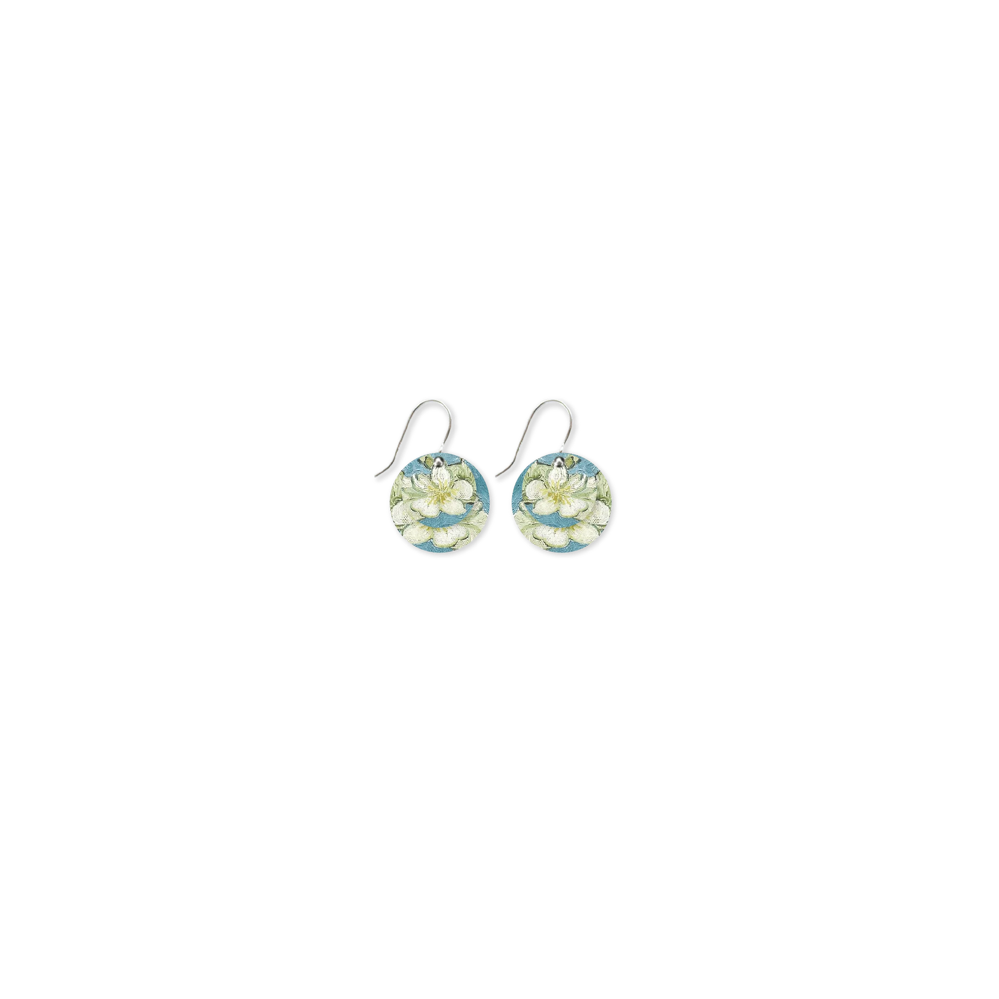 VAN GOGH BLOSSOMS LAYERED CIRCLE DROP EARRINGS