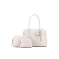 BLACK CAVIAR | FRANCESCA OATMEAL 3 PIECE HANDBAG