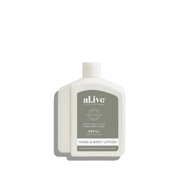AL.IVE BODY - LOTION REFILL | GREEN PEPPER & LOTUS 650ML