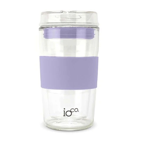 IOco - GLASS TRAVEL CUP 16OZ | LAVENDER