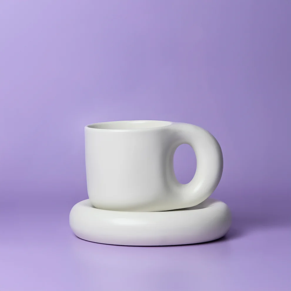 SAGE & COOPER LOLA CHUBBY MUG - WHITE