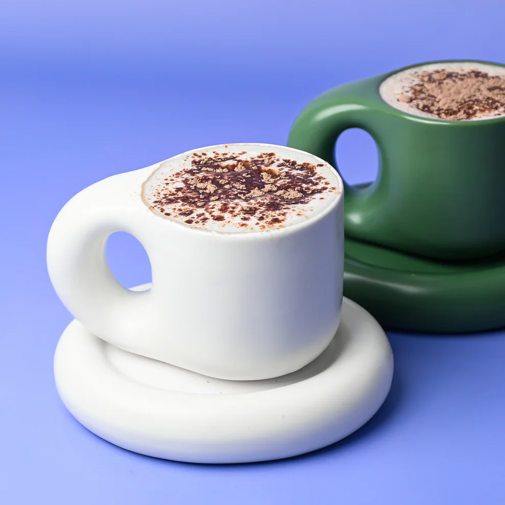 SAGE & COOPER LOLA CHUBBY MUG - WHITE