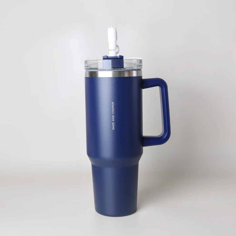 SAGE & COOPER HIPPO BOTTLE 1.2L - BLUE