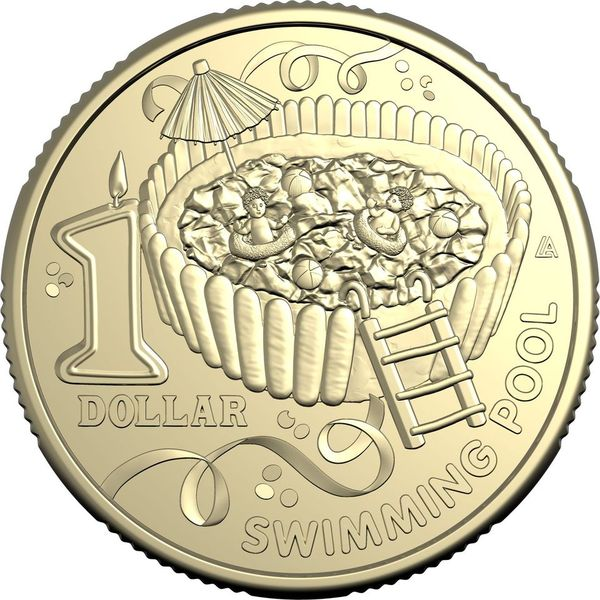 AWW 2025 $1 UNCIRCULATED COIN SWIMMING POOL