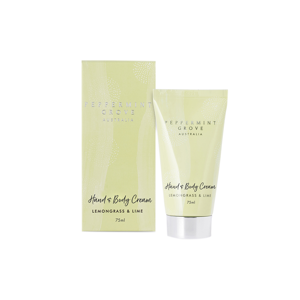 PEPPERMINT GROVE - HAND & BODY CREAM | LEMONGRASS & LIME 75ML