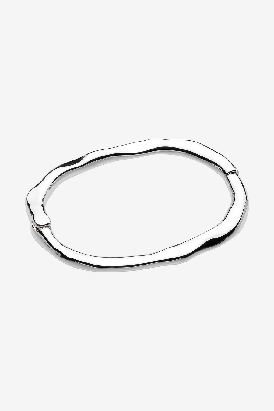 LIBERTE` | VERITY SILVER HINGED BANGLE