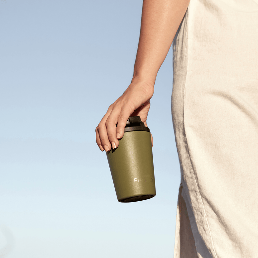 MADE BY FRESSKO - CAMINO CUP 12OZ | STAINLESS STEEL INTERIOR | KHAKI