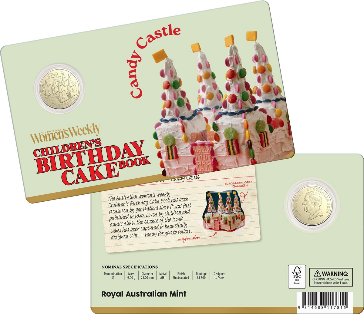 AWW 2025 $1 UNCIRCULATED COIN CANDY CASTLE