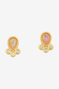 LIBERTE` | LUCY GOLD PINK EARRING