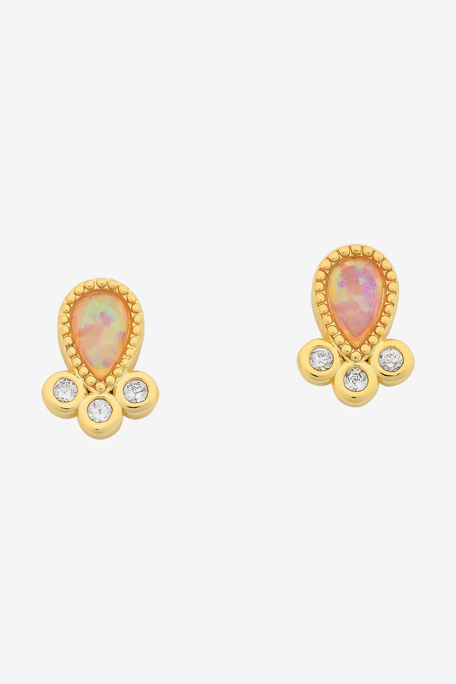 LIBERTE` | LUCY GOLD PINK EARRING