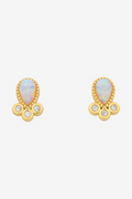 LIBERTE` | LUCY GOLD OPAL EARRING