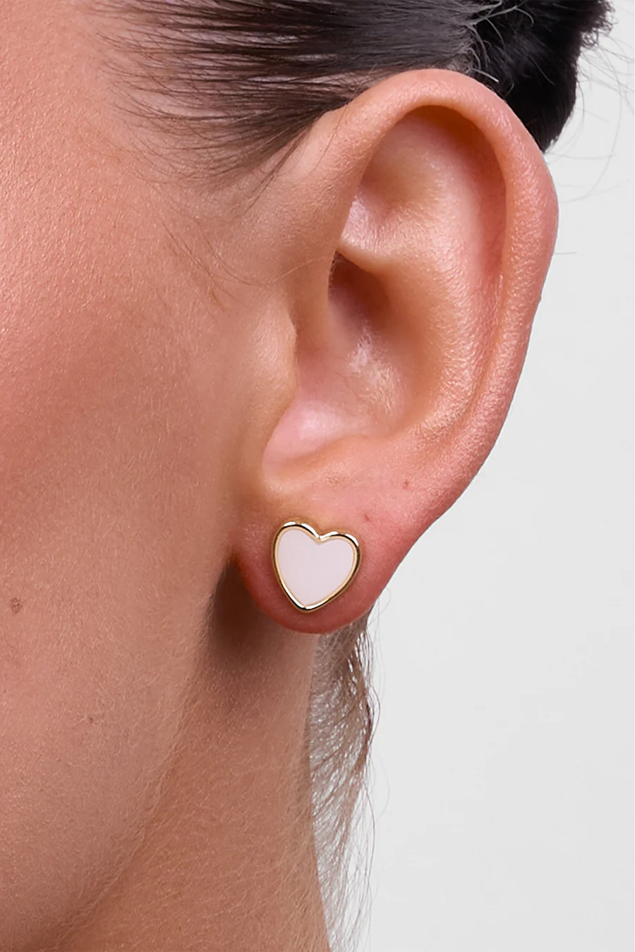 LIBERTE` | MYRA GOLD HEART STUD