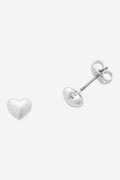 LIBERTE` | WINNIE SILVER HEART EARRING