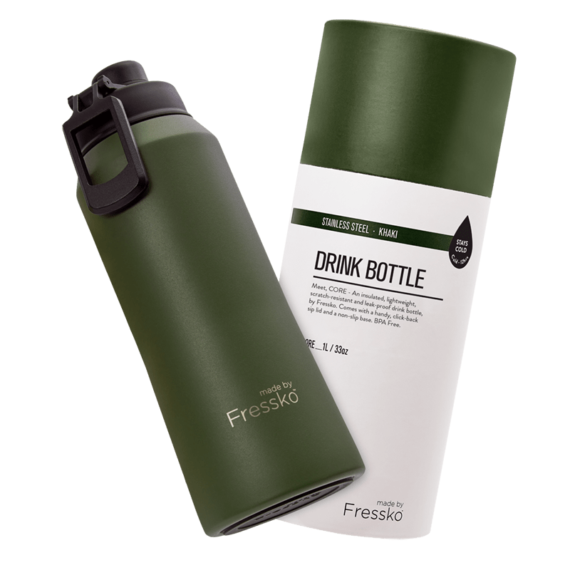 MADE BY FRESSKO - CORE 1L DRINK BOTTLE | KHAKI