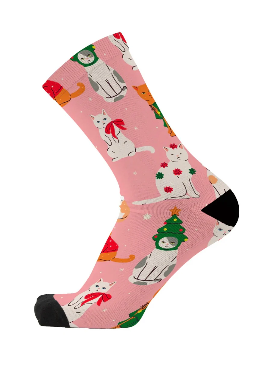 RED FOX SOX | XMAS KITTIES | UNISEX SIZING