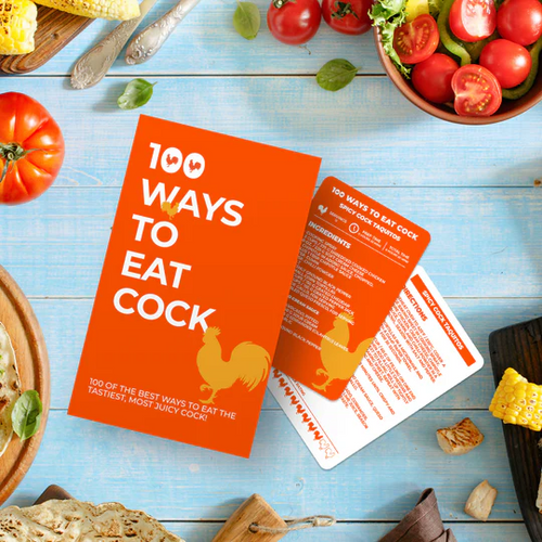 100 WAYS TO EAT COCK - NOVELTY GIFT RECIPE CARDS