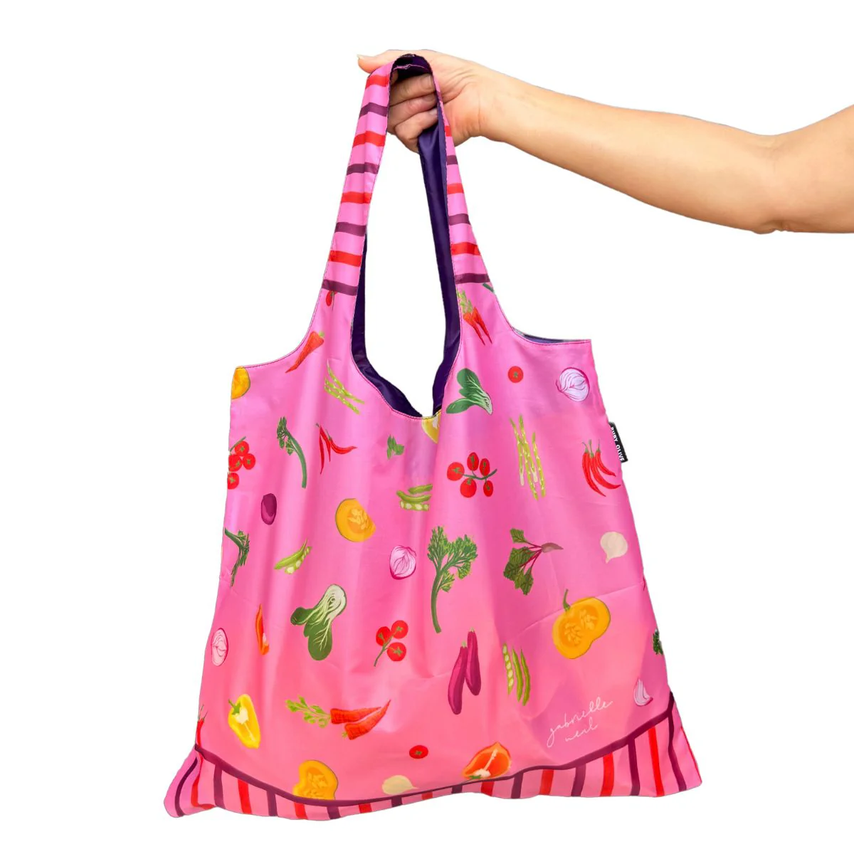 HARVEST STRIPE REUSABLE SHOPPER