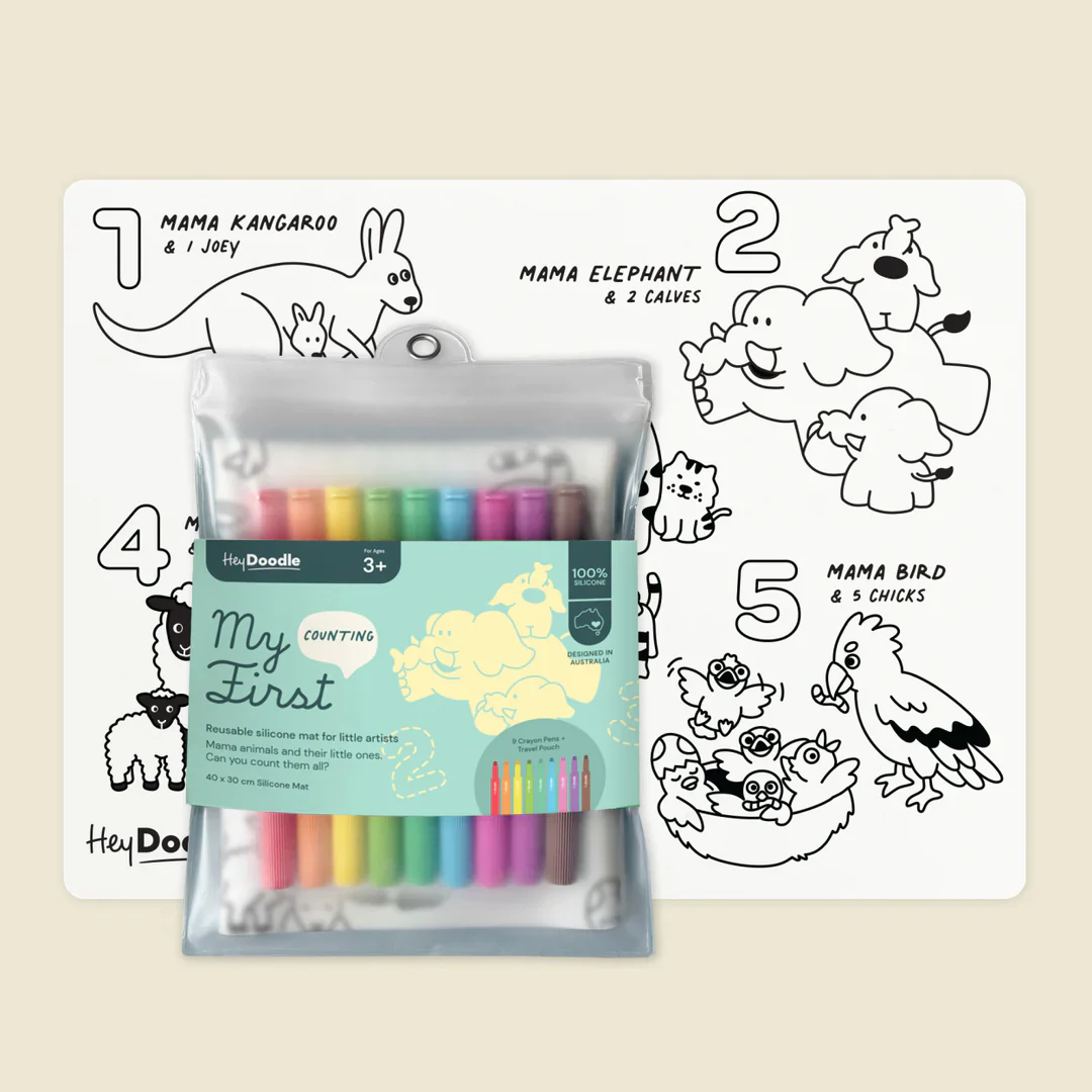 HEY DOODLE - REUSABLE SILICONE MAT | MY FIRST COUNTING