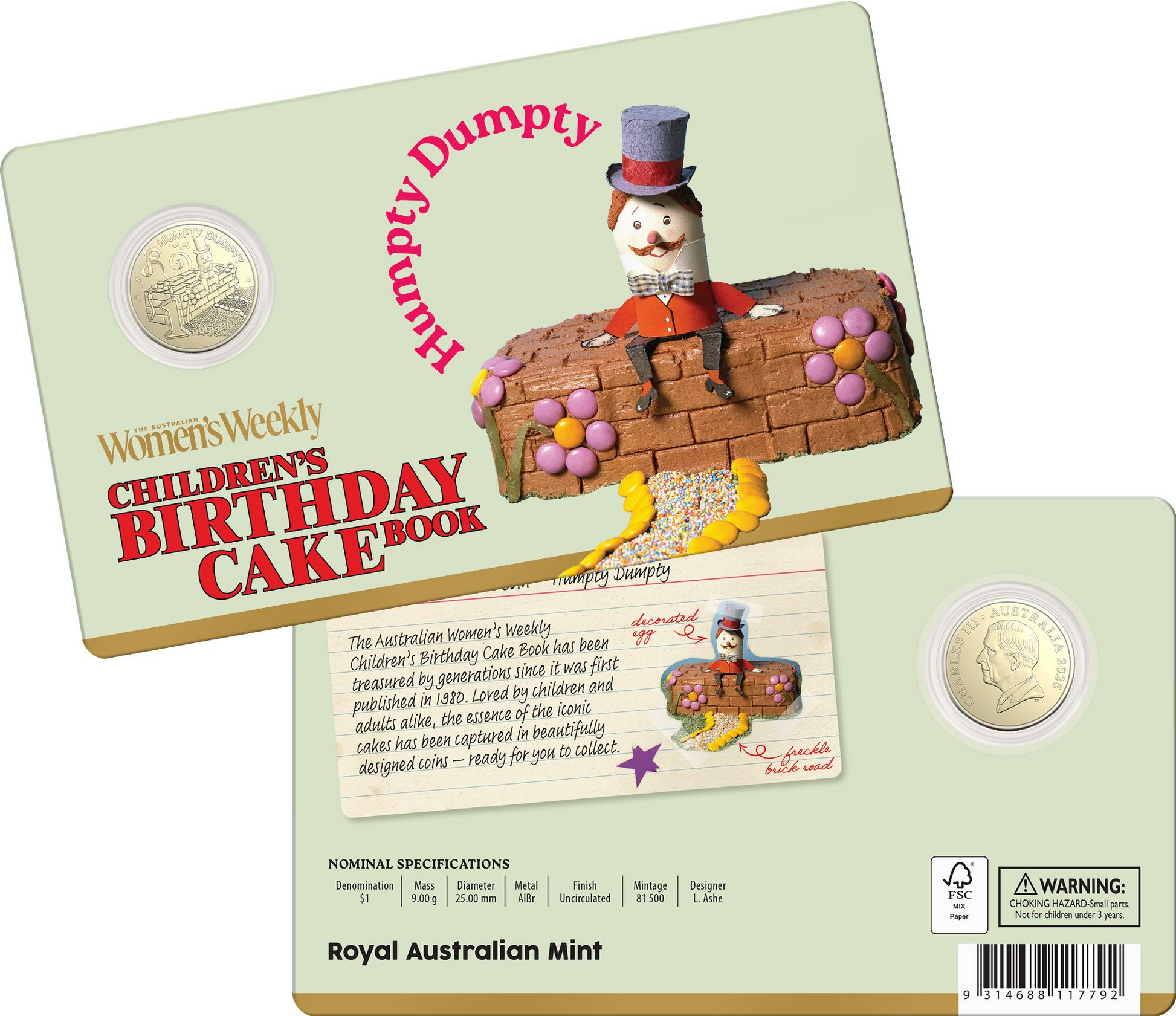 AWW 2025 $1 UNCIRCULATED HUMPTY DUMPTY