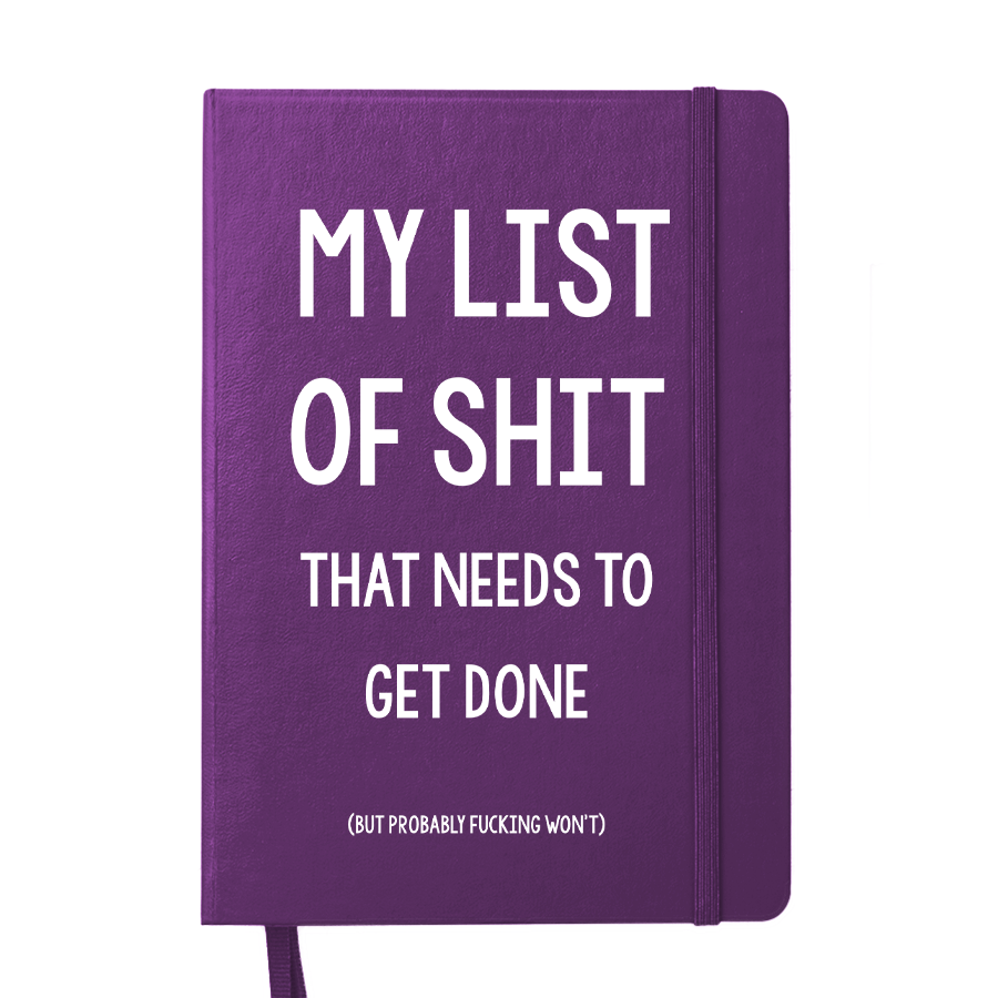 NOTEBOOK | MY LIST OF SHIT THAT NEEDS TO GET DONE (PINK)
